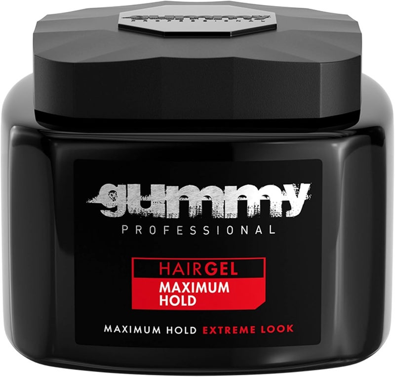 Gummy Professional Hair Gel - Maximum Hold, 23.5 Fl Oz (700ml) for Extreme Look - Image 1